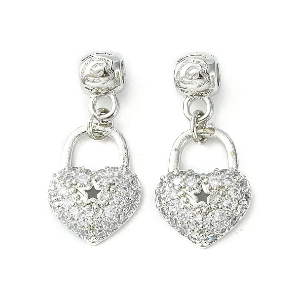PandaHall Rack Plating Eco-Friendly Brass Micro Pave Clear Cubic Zirconia European Dangle Charms, Heart Large Hole Pendant, Long-Lasting...
PandaHall Rack Plating Eco-Friendly Brass Micro Pave Clear Cubic Zirconia European Dangle Charms, Heart Large Hole Pendant, Long-Lasting...