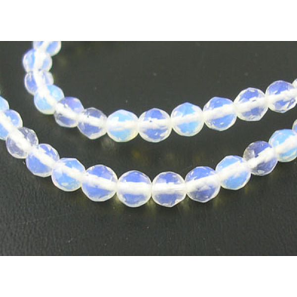 PandaHall Opalite Beads Strands, Faceted Round, 4mm, Hole: 0.5mm, about 90pcs/strand, 15 inch Opalite Round
PandaHall Opalite Beads Strands, Faceted Round, 4mm, Hole: 0.5mm, about 90pcs/strand, 15 inch Opalite Round
