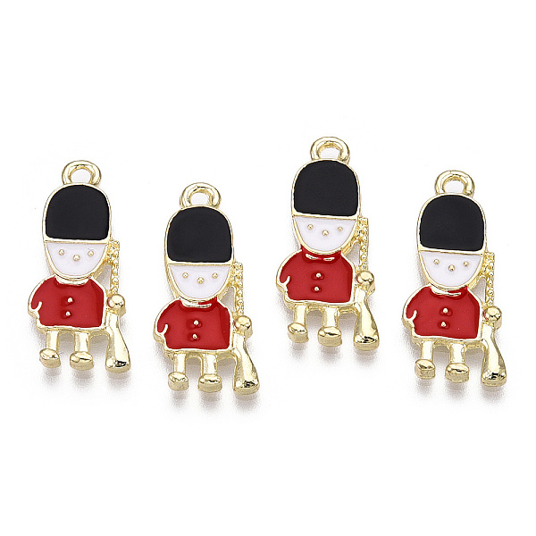 PandaHall Alloy Enamel Pendants, Soldier, Light Gold, FireBrick, 24.5x11x2mm, Hole: 1.8mm Alloy+Enamel Human Red
PandaHall Alloy Enamel Pendants, Soldier, Light Gold, FireBrick, 24.5x11x2mm, Hole: 1.8mm Alloy+Enamel Human Red