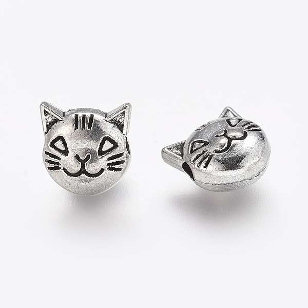 PandaHall Tibetan Style Alloy Beads, Cat Head, Lead Free & Cadmium Free, Antique Silver, 8x8x5mm, Hole: 2mm Alloy Cat Shape
PandaHall Tibetan Style Alloy Beads, Cat Head, Lead Free & Cadmium Free, Antique Silver, 8x8x5mm, Hole: 2mm Alloy Cat Shape