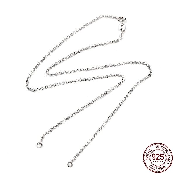 PandaHall Rhodium Plated 925 Sterling Silver Textured Link Chain Necklaces Making, for Name Necklaces Making, with Spring Ring Clasps & S925...
PandaHall Rhodium Plated 925 Sterling Silver Textured Link Chain Necklaces Making, for Name Necklaces Making, with Spring Ring Clasps & S925...