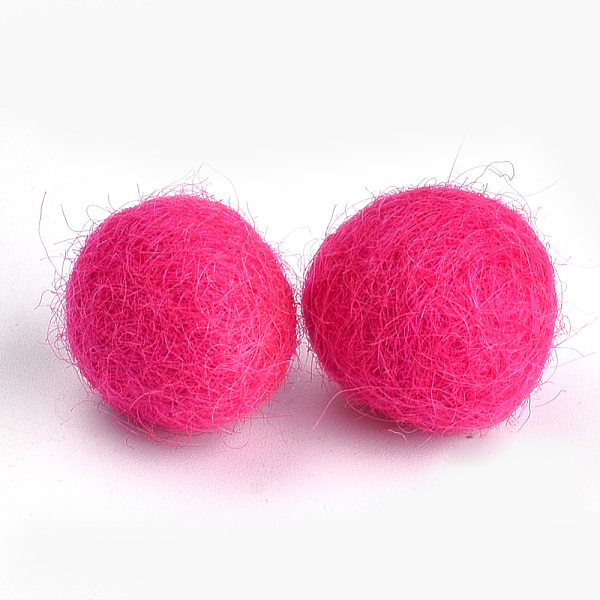 PandaHall DIY Doll Craft Wool Felt Ball, Craft Decoration, Fuchsia, 18~23mm Wool Pink
PandaHall DIY Doll Craft Wool Felt Ball, Craft Decoration, Fuchsia, 18~23mm Wool Pink