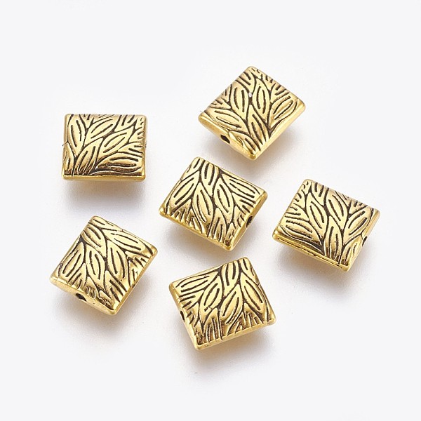PandaHall Tibetan Style Alloy Beads, Cadmium Free & Lead Free, Rectangle, Antique Golden, 10x9x4mm, Hole: 1mm Alloy Rectangle
PandaHall Tibetan Style Alloy Beads, Cadmium Free & Lead Free, Rectangle, Antique Golden, 10x9x4mm, Hole: 1mm Alloy Rectangle