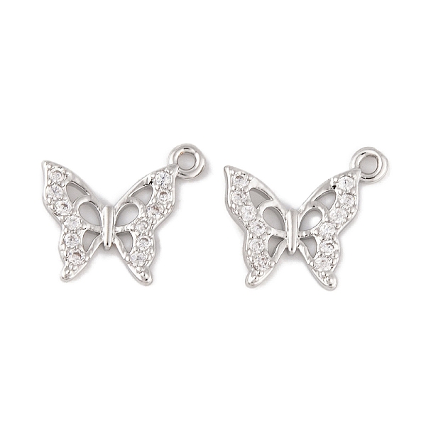 PandaHall Brass Micro Pave Clear Cubic Zirconia Pendants, Long-Lasting Plated, Butterfly Charms, Platinum, 16.5x13.5x2.5mm, Hole: 1mm...
PandaHall Brass Micro Pave Clear Cubic Zirconia Pendants, Long-Lasting Plated, Butterfly Charms, Platinum, 16.5x13.5x2.5mm, Hole: 1mm...