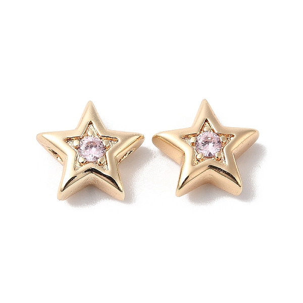 PandaHall Brass with Cubic Zirconia Beads Beads, Real 18K Gold Plated, Star, Lavender, 7.5x8x3mm, Hole: 1mm Brass+Cubic Zirconia Star Purple
PandaHall Brass with Cubic Zirconia Beads Beads, Real 18K Gold Plated, Star, Lavender, 7.5x8x3mm, Hole: 1mm Brass+Cubic Zirconia Star Purple