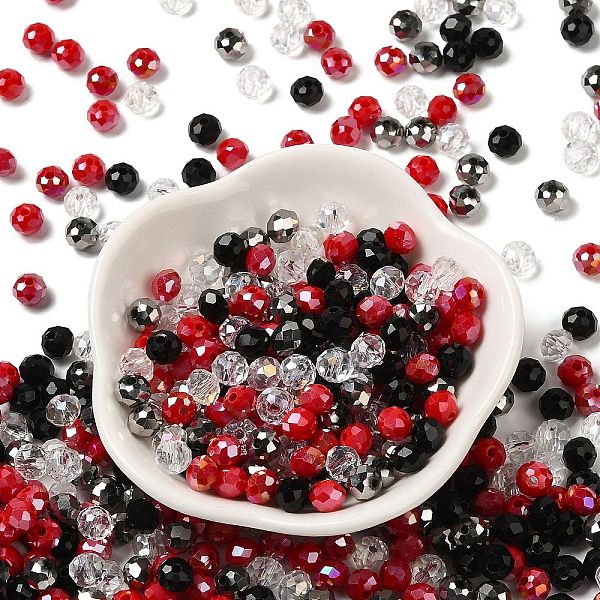 PandaHall Glass Beads, Faceted, Rondelle, Silver, 6x5mm, Hole: 1mm, about 280pcs/60g Glass Rondelle Silver
PandaHall Glass Beads, Faceted, Rondelle, Silver, 6x5mm, Hole: 1mm, about 280pcs/60g Glass Rondelle Silver