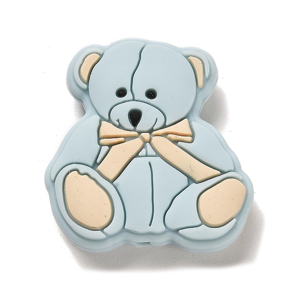 PandaHall Bear Silicone Focal Beads, Silicone Teething Beads, Light Blue, 30x28.5x9.5mm, Hole: 2.5mm Silicone Bear
PandaHall Bear Silicone Focal Beads, Silicone Teething Beads, Light Blue, 30x28.5x9.5mm, Hole: 2.5mm Silicone Bear