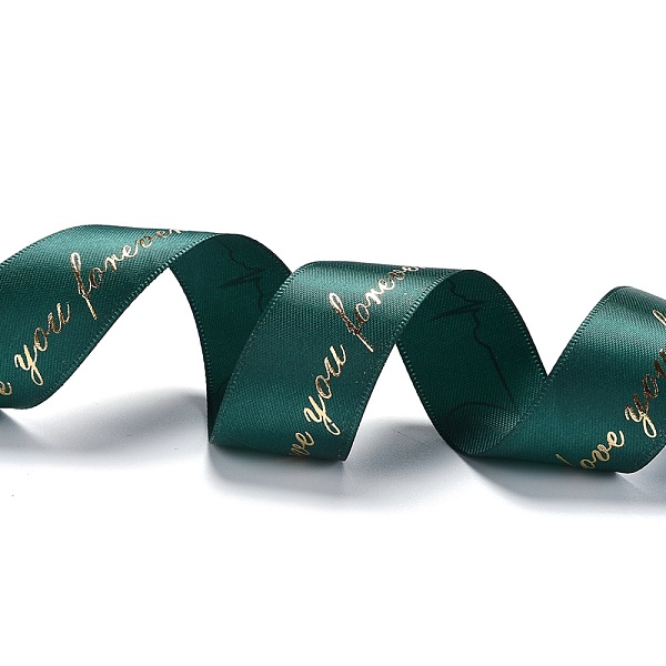 PandaHall Polyester Ribbons, Single Face Printed, Heartbeat & Word Love You Pattern, for DIY Gift Packing, Teal, 1 inch(26mm), about 50..., Cyan
PandaHall Polyester Ribbons, Single Face Printed, Heartbeat & Word Love You Pattern, for DIY Gift Packing, Teal, 1 inch(26mm), about 50..., Cyan