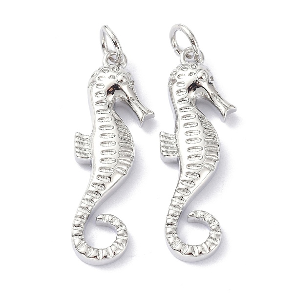 PandaHall Eco-Friendly Brass Pendants, with Jump Ring, Long-Lasting Plated, Sea Horse, Real Platinum Plated, 26.5x9x3mm Brass Sea Horse
PandaHall Eco-Friendly Brass Pendants, with Jump Ring, Long-Lasting Plated, Sea Horse, Real Platinum Plated, 26.5x9x3mm Brass Sea Horse