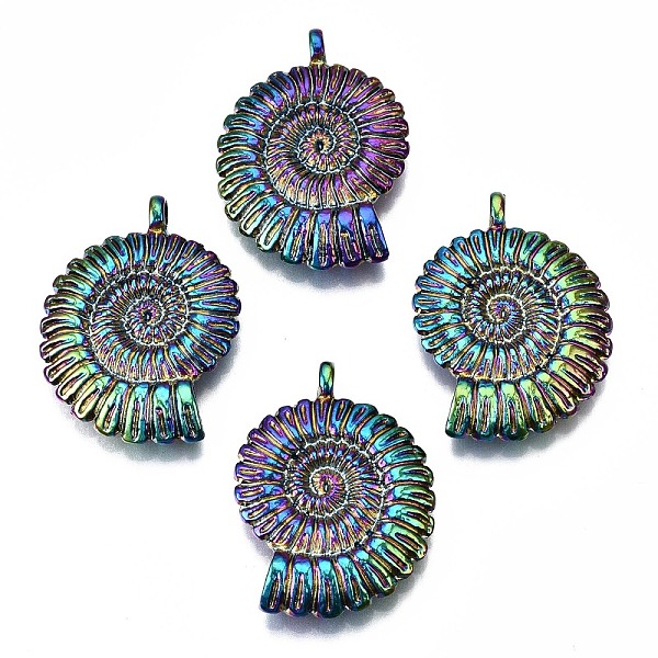 PandaHall Rainbow Color Alloy Pendants, Cadmium Free & Lead Free, Spiral Shell, 36x27x7mm, Hole: 2.5mm Alloy Shell Shape
PandaHall Rainbow Color Alloy Pendants, Cadmium Free & Lead Free, Spiral Shell, 36x27x7mm, Hole: 2.5mm Alloy Shell Shape