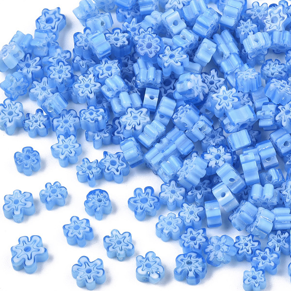 PandaHall Glass Beads, Flower, Cornflower Blue, 5~7x5~7x2~3mm, Hole: 1mm Glass Flower
PandaHall Glass Beads, Flower, Cornflower Blue, 5~7x5~7x2~3mm, Hole: 1mm Glass Flower