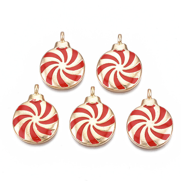 PandaHall Rack Plating Alloy Enamel Pendants, Cadmium Free & Nickel Free & Lead Free, Flat Round with Windmill Pattern, FireBrick..., Red
PandaHall Rack Plating Alloy Enamel Pendants, Cadmium Free & Nickel Free & Lead Free, Flat Round with Windmill Pattern, FireBrick..., Red