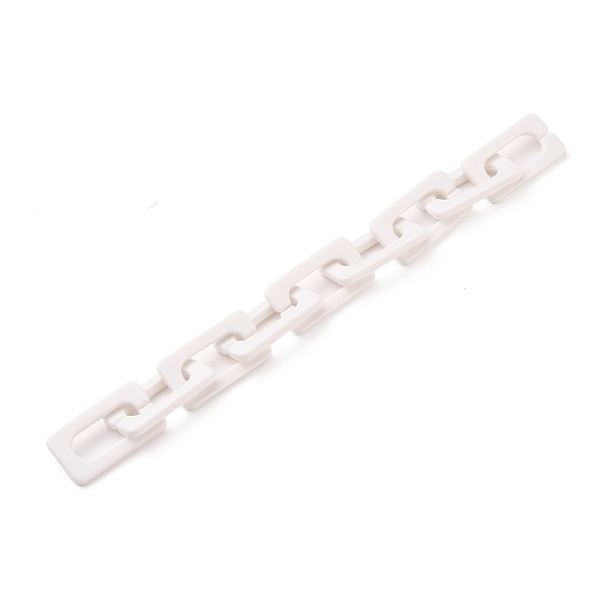 PandaHall Handmade Opaque Acrylic Cross Chains, Unwelded, White, 43.5x23x4mm, about 39.37 inch(1m)/strand Acrylic White
PandaHall Handmade Opaque Acrylic Cross Chains, Unwelded, White, 43.5x23x4mm, about 39.37 inch(1m)/strand Acrylic White