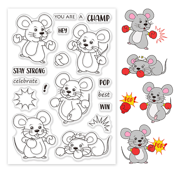 PandaHall PVC Plastic Stamps, for DIY Scrapbooking, Photo Album Decorative, Cards Making, Stamp Sheets, Mouse Pattern, 16x11x0.3cm Plastic...
PandaHall PVC Plastic Stamps, for DIY Scrapbooking, Photo Album Decorative, Cards Making, Stamp Sheets, Mouse Pattern, 16x11x0.3cm Plastic...