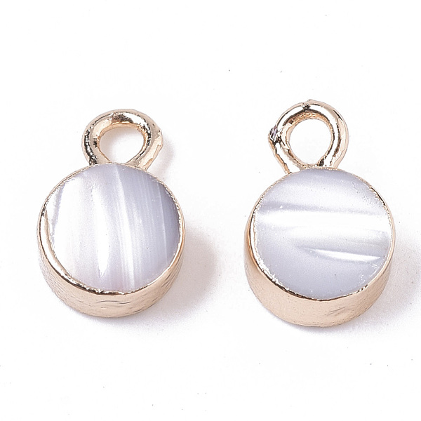 PandaHall Natural Freshwater Shell Charms, with Iron Loops, Edge Golden Plated, Flat Round, Thistle, 10x6.5x3mm, Hole: 1.8mm Freshwater..., Purple
PandaHall Natural Freshwater Shell Charms, with Iron Loops, Edge Golden Plated, Flat Round, Thistle, 10x6.5x3mm, Hole: 1.8mm Freshwater..., Purple