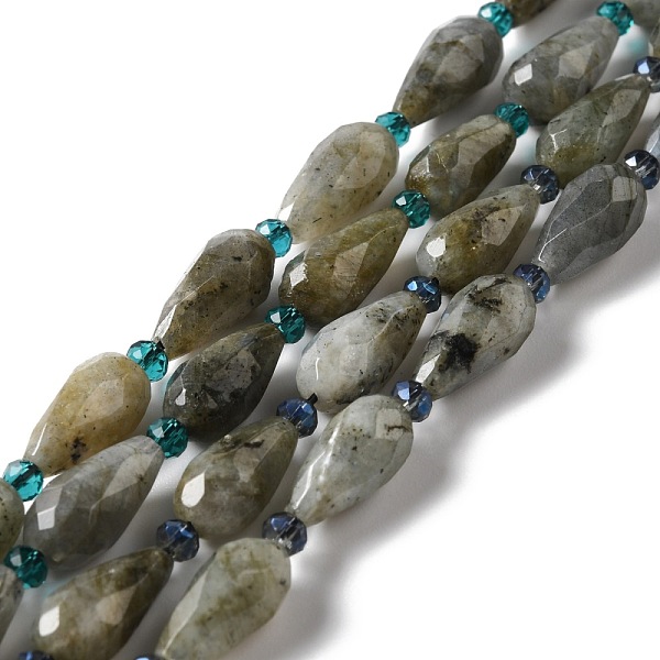 PandaHall Natural Labradorite Beads Strands, Faceted, Teardrop, 12~16.5x7.5~8.5mm, Hole: 0.8mm, about 20~21pcs/strand, 14.96~15.63''...
PandaHall Natural Labradorite Beads Strands, Faceted, Teardrop, 12~16.5x7.5~8.5mm, Hole: 0.8mm, about 20~21pcs/strand, 14.96~15.63''...