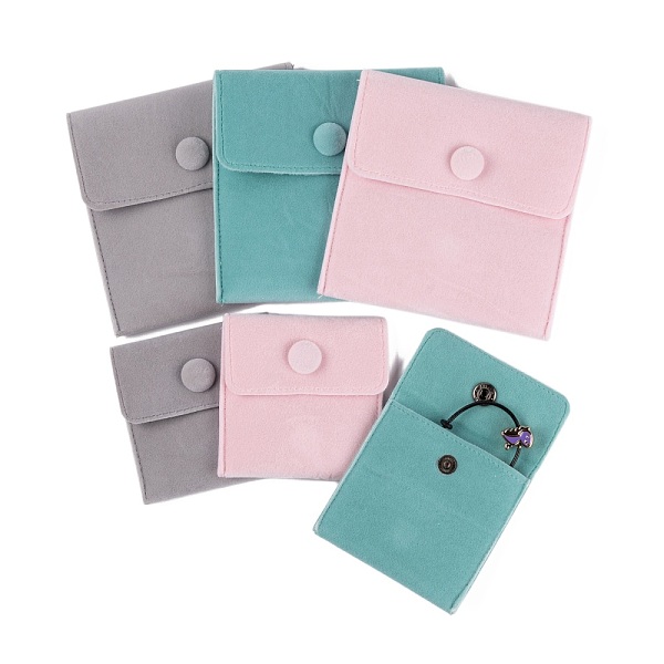 PandaHall 6Pcs 6 Colors Square Velvet Jewelry Bags, with Snap Fastener, Mixed Color, 7x7x0.95cm, 1pc/color Velvet Multicolor
PandaHall 6Pcs 6 Colors Square Velvet Jewelry Bags, with Snap Fastener, Mixed Color, 7x7x0.95cm, 1pc/color Velvet Multicolor