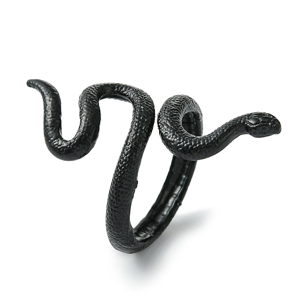 PandaHall Snake Alloy Wrap Open Cuff Rings, Lead Free & Cadmium Free, Black, 41mm, Inner Diameter: 20mm Alloy Snake
PandaHall Snake Alloy Wrap Open Cuff Rings, Lead Free & Cadmium Free, Black, 41mm, Inner Diameter: 20mm Alloy Snake