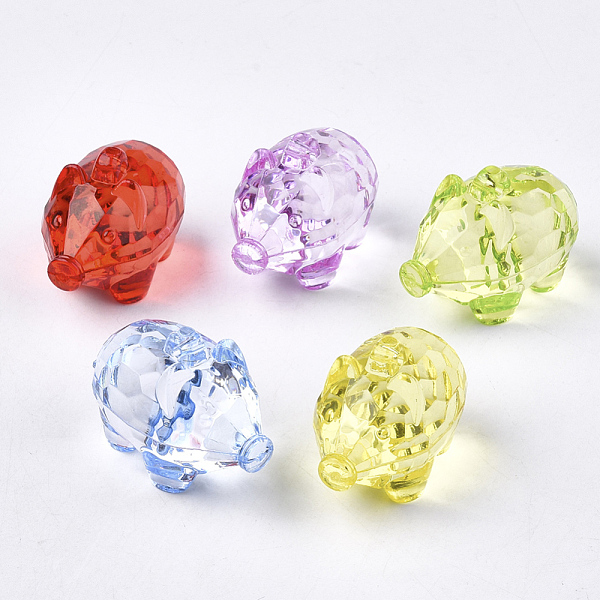 PandaHall Transparent Acrylic Pendants, Faceted, Cartoon Piggy Charms, Mixed Color, 26x37x21.5mm, Hole: 1.8mm, about 45pcs/500g Acrylic Pig..., Multicolor
PandaHall Transparent Acrylic Pendants, Faceted, Cartoon Piggy Charms, Mixed Color, 26x37x21.5mm, Hole: 1.8mm, about 45pcs/500g Acrylic Pig..., Multicolor