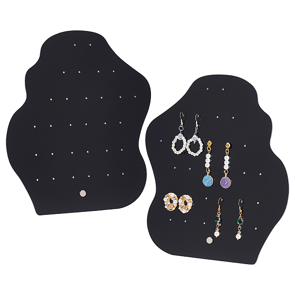 PandaHall Acrylic Earring Display Stands, with Platinum Tone Iron Findings, Polygon, Black, 19.2x7x20.8cm, Hole: 2~4.5mm Acrylic Black
PandaHall Acrylic Earring Display Stands, with Platinum Tone Iron Findings, Polygon, Black, 19.2x7x20.8cm, Hole: 2~4.5mm Acrylic Black