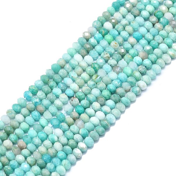 PandaHall Natural Amazonite Beads Strands, Faceted, Rondelle, 4.5x3.5mm, Hole: 0.8mm, about 107pcs/strand, 15.35 inch(39cm) Amazonite...
PandaHall Natural Amazonite Beads Strands, Faceted, Rondelle, 4.5x3.5mm, Hole: 0.8mm, about 107pcs/strand, 15.35 inch(39cm) Amazonite...