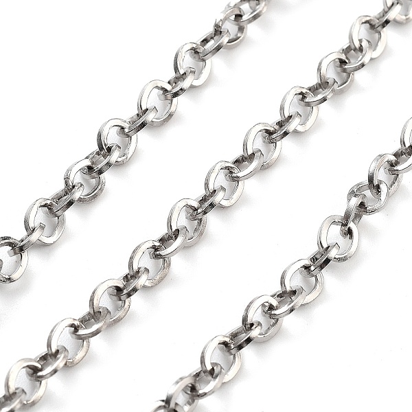 PandaHall Vacuum Plating 304 Stainless Steel Rolo Chains, Soldered, with Spool, Stainless Steel Color, Link: 4~5x0.8mm 304 Stainless Steel
PandaHall Vacuum Plating 304 Stainless Steel Rolo Chains, Soldered, with Spool, Stainless Steel Color, Link: 4~5x0.8mm 304 Stainless Steel