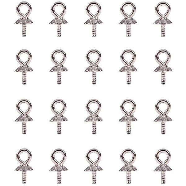 PandaHall 925 Sterling Silver 5mm Eye Screwed Pins 20pcs for Half Drilled Pearl Cup Bail Charm Pendant Sterling Silver
PandaHall 925 Sterling Silver 5mm Eye Screwed Pins 20pcs for Half Drilled Pearl Cup Bail Charm Pendant Sterling Silver