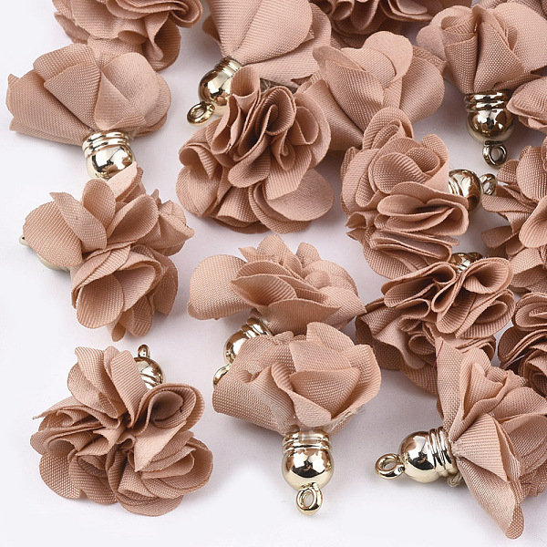 PandaHall Cloth Pendants, with CCB Plastic, 6-Petal, Flower, Golden, Dark Salmon, 26~27x17~28mm, Hole: 1.6mm Cloth Flower Red
PandaHall Cloth Pendants, with CCB Plastic, 6-Petal, Flower, Golden, Dark Salmon, 26~27x17~28mm, Hole: 1.6mm Cloth Flower Red
