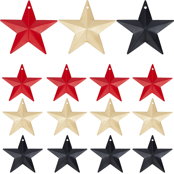PandaHall Gorgecraft 30Pcs 3 Colors Iron Pendants, Star Charm, Mixed Color, 45x47x3mm, Hole: 1mm, 10pcs/color Iron Star Multicolor
PandaHall Gorgecraft 30Pcs 3 Colors Iron Pendants, Star Charm, Mixed Color, 45x47x3mm, Hole: 1mm, 10pcs/color Iron Star Multicolor