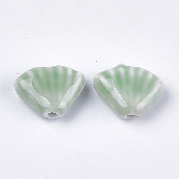 PandaHall Handmade Porcelain Beads, Bright Glazed Porcelain Style, Fan, Medium Aquamarine, 18x22.5~23.5x8.5~9.5mm, Hole: 2.5~3mm Porcelain..., Green
PandaHall Handmade Porcelain Beads, Bright Glazed Porcelain Style, Fan, Medium Aquamarine, 18x22.5~23.5x8.5~9.5mm, Hole: 2.5~3mm Porcelain..., Green