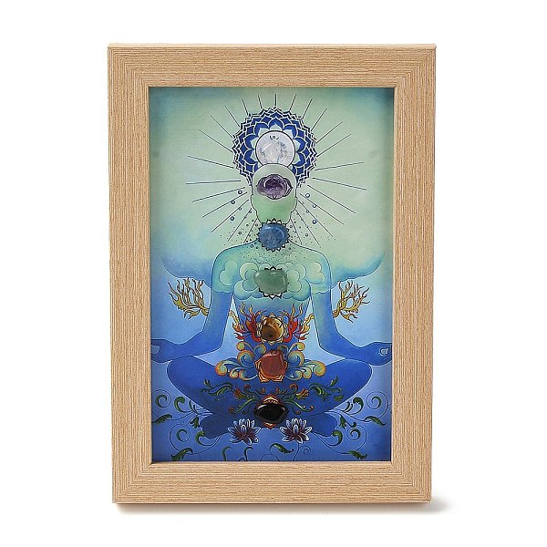PandaHall Yoga Gemstone Chakra Picture Frame Stand, with Wood Rectangle Picture Frame, Reiki Energy Stone Home Office Decoration, BurlyWood..., Orange
PandaHall Yoga Gemstone Chakra Picture Frame Stand, with Wood Rectangle Picture Frame, Reiki Energy Stone Home Office Decoration, BurlyWood..., Orange