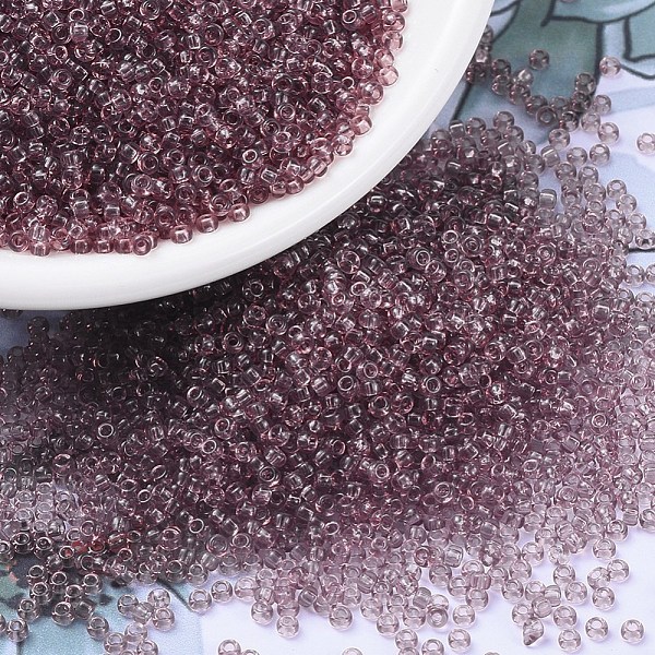 PandaHall MIYUKI Round Rocailles Beads, Japanese Seed Beads, (RR142) Transparent Smoky Amethyst, 11/0, 2x1.3mm, Hole: 0.8mm, about..., Purple
PandaHall MIYUKI Round Rocailles Beads, Japanese Seed Beads, (RR142) Transparent Smoky Amethyst, 11/0, 2x1.3mm, Hole: 0.8mm, about..., Purple