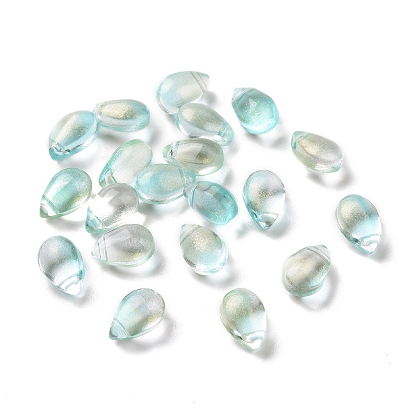 PandaHall Transparent Glass Charms, Glitter Gold Powder, Teardrop, Cyan, 9x6x5mm, Hole: 1mm Glass Teardrop Cyan
PandaHall Transparent Glass Charms, Glitter Gold Powder, Teardrop, Cyan, 9x6x5mm, Hole: 1mm Glass Teardrop Cyan