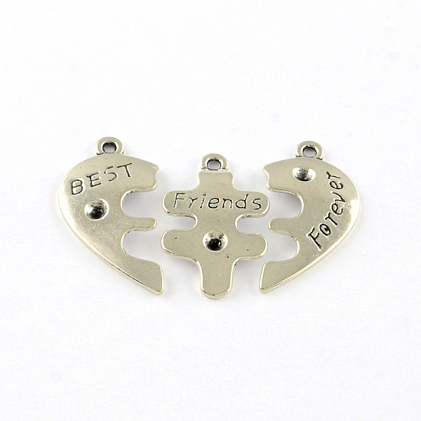 PandaHall Heart Tibetan Style Alloy Split Pendant Rhinestone Settings, with Words, Cadmium Free & Lead Free, Antique Silver, 28x32.5x3mm...
PandaHall Heart Tibetan Style Alloy Split Pendant Rhinestone Settings, with Words, Cadmium Free & Lead Free, Antique Silver, 28x32.5x3mm...