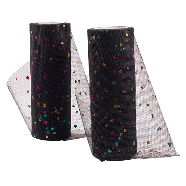 PandaHall Heart Glitter Sequin Deco Mesh Ribbons, Tulle Fabric, Tulle Roll Spool Fabric For Skirt Making, Black, 6 inch(15cm), about...
PandaHall Heart Glitter Sequin Deco Mesh Ribbons, Tulle Fabric, Tulle Roll Spool Fabric For Skirt Making, Black, 6 inch(15cm), about...
