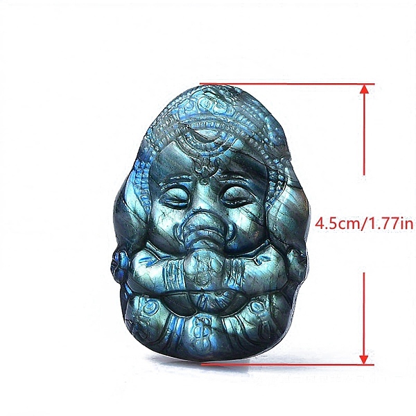 PandaHall Natural Labradorite Carved Healing Figurines, Reiki Energy Stone Display Decorations, Elephant, 45mm Labradorite Elephant
PandaHall Natural Labradorite Carved Healing Figurines, Reiki Energy Stone Display Decorations, Elephant, 45mm Labradorite Elephant