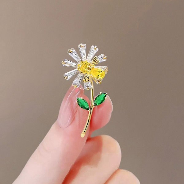 PandaHall Alloy Rhinestone Brooch, Sun Flower, Crystal, 30~50mm Alloy+Rhinestone Flower Clear
PandaHall Alloy Rhinestone Brooch, Sun Flower, Crystal, 30~50mm Alloy+Rhinestone Flower Clear