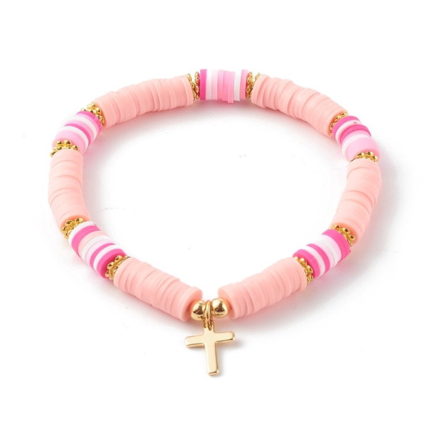 PandaHall Polymer Clay Heishi Beads Stretch Bracelets Sets for Valentine's Day, with Acrylic Enamel Beads, Word Love, Real 18K Gold Plated..., Pink
PandaHall Polymer Clay Heishi Beads Stretch Bracelets Sets for Valentine's Day, with Acrylic Enamel Beads, Word Love, Real 18K Gold Plated..., Pink