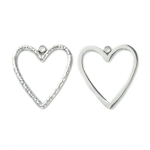 PandaHall 304 Stainless Steel Pendants, Hollow Heart Charms, Stainless Steel Color, 19.5x17x1mm, Hole: 1.5mm 304 Stainless Steel Heart
PandaHall 304 Stainless Steel Pendants, Hollow Heart Charms, Stainless Steel Color, 19.5x17x1mm, Hole: 1.5mm 304 Stainless Steel Heart