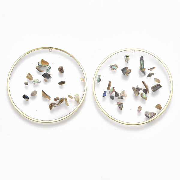 PandaHall Epoxy Resin Pendants, with Shell and Alloy Findings, Flat Round, Light Gold, Colorful, 40x1.5~4mm, Hole: 1mm Alloy+Epoxy Resin...
PandaHall Epoxy Resin Pendants, with Shell and Alloy Findings, Flat Round, Light Gold, Colorful, 40x1.5~4mm, Hole: 1mm Alloy+Epoxy Resin...