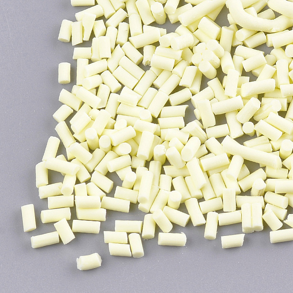 PandaHall Handmade Polymer Clay Sprinkle Beads, Fake Food Craft, No Hole, Column, Light Yellow, 2~6x1.5mm Polymer Clay Column Yellow
PandaHall Handmade Polymer Clay Sprinkle Beads, Fake Food Craft, No Hole, Column, Light Yellow, 2~6x1.5mm Polymer Clay Column Yellow