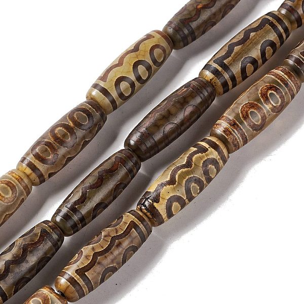 PandaHall Tibetan Style dZi Beads Strands, Natural & Dyed Agate Beads, Rice, 5-Eye, 28.5~30x10mm, Hole: 2.5mm, about 10pcs/strand, 11.81''...
PandaHall Tibetan Style dZi Beads Strands, Natural & Dyed Agate Beads, Rice, 5-Eye, 28.5~30x10mm, Hole: 2.5mm, about 10pcs/strand, 11.81''...