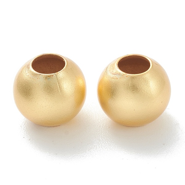 PandaHall Brass Beads, Long-Lasting Plated, Round, Matte Style, Real 18K Gold Plated, 7x6mm, Hole: 3mm Brass Round
PandaHall Brass Beads, Long-Lasting Plated, Round, Matte Style, Real 18K Gold Plated, 7x6mm, Hole: 3mm Brass Round