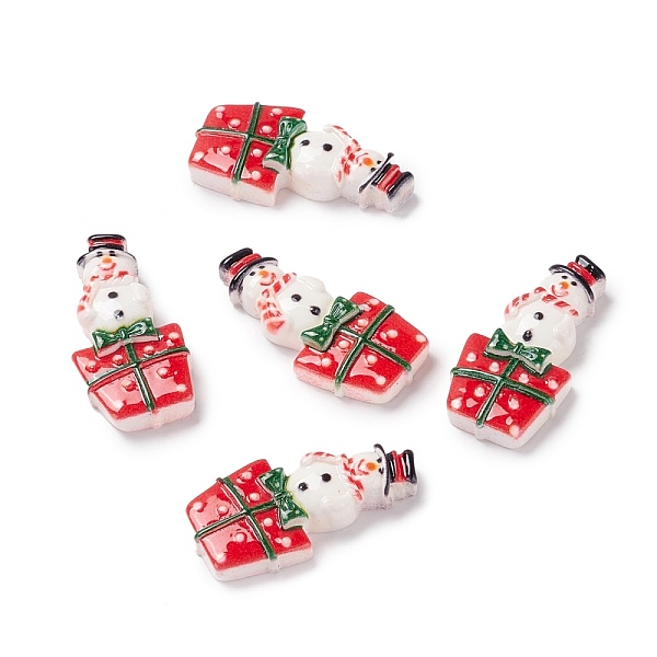 PandaHall Christmas Themed Opaque Resin Cabochons, Snowman with Gift Box, Red, 26.5x13x5mm Resin Snowman Red
PandaHall Christmas Themed Opaque Resin Cabochons, Snowman with Gift Box, Red, 26.5x13x5mm Resin Snowman Red