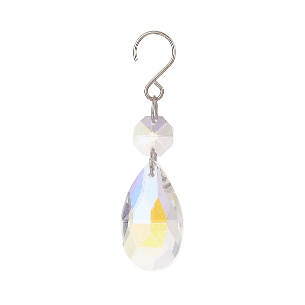 PandaHall Glass Pendant Decorations, with Stainless Steel S-Hook, Teardrop, Clear, 82mm Glass Teardrop Clear
PandaHall Glass Pendant Decorations, with Stainless Steel S-Hook, Teardrop, Clear, 82mm Glass Teardrop Clear