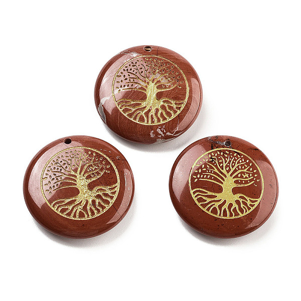 PandaHall Natural Red Jasper Carved Pendants, Flat Round with Tree of Life Charms, 30x7mm, Hole: 1.8mm Red Jasper Tree of Life
PandaHall Natural Red Jasper Carved Pendants, Flat Round with Tree of Life Charms, 30x7mm, Hole: 1.8mm Red Jasper Tree of Life