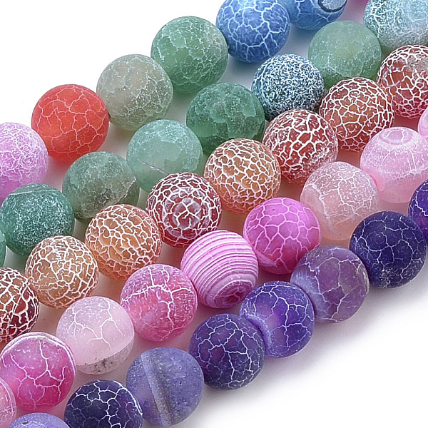 PandaHall Natural Weathered Agate Beads Strands, Frosted, Dyed, Round, Mixed Color, 6mm, Hole: 1mm, about 62pcs/strand, 15.7 inch Weathered..., Multicolor
PandaHall Natural Weathered Agate Beads Strands, Frosted, Dyed, Round, Mixed Color, 6mm, Hole: 1mm, about 62pcs/strand, 15.7 inch Weathered..., Multicolor
