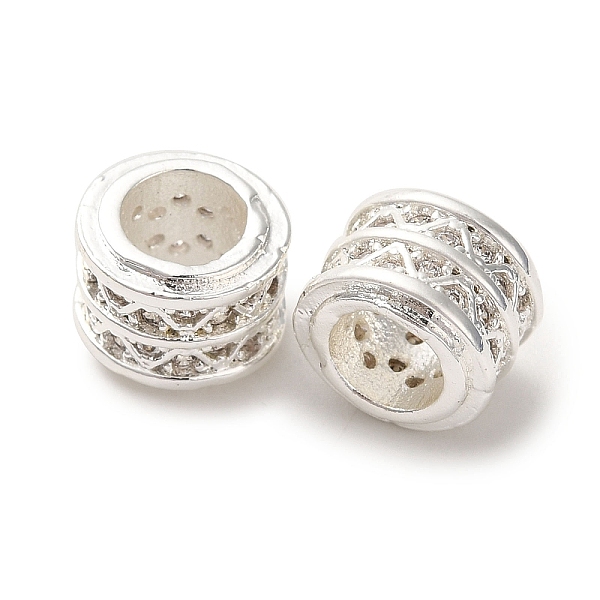 PandaHall Rack Plating Brass Pave Clear Cubic Zirconia European Beads, Cadmium Free & Lead Free, Column, Silver, 8.5x6.8mm, Hole: 4.8mm...
PandaHall Rack Plating Brass Pave Clear Cubic Zirconia European Beads, Cadmium Free & Lead Free, Column, Silver, 8.5x6.8mm, Hole: 4.8mm...