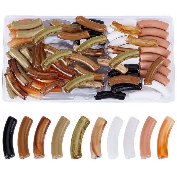 PandaHall PH 80pcs Opaque Acrylic Tube Beads, Curved Noodle Slide Beads Spacer Loose Beads Long Tube Charm Beads for DIY Bracelet Jewelry..., Multicolor
PandaHall PH 80pcs Opaque Acrylic Tube Beads, Curved Noodle Slide Beads Spacer Loose Beads Long Tube Charm Beads for DIY Bracelet Jewelry..., Multicolor