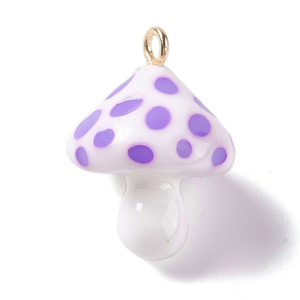 PandaHall Opaque Resin Pendants, 3D Mushroom Charms, with Light Gold Tone Iron Loops, Medium Purple, 24.5~25.5x18mm, Hole: 2mm Iron+Resin...
PandaHall Opaque Resin Pendants, 3D Mushroom Charms, with Light Gold Tone Iron Loops, Medium Purple, 24.5~25.5x18mm, Hole: 2mm Iron+Resin...
